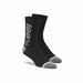 100% Rhythm Merino Wool Performance Socks Black / Grey L / XL