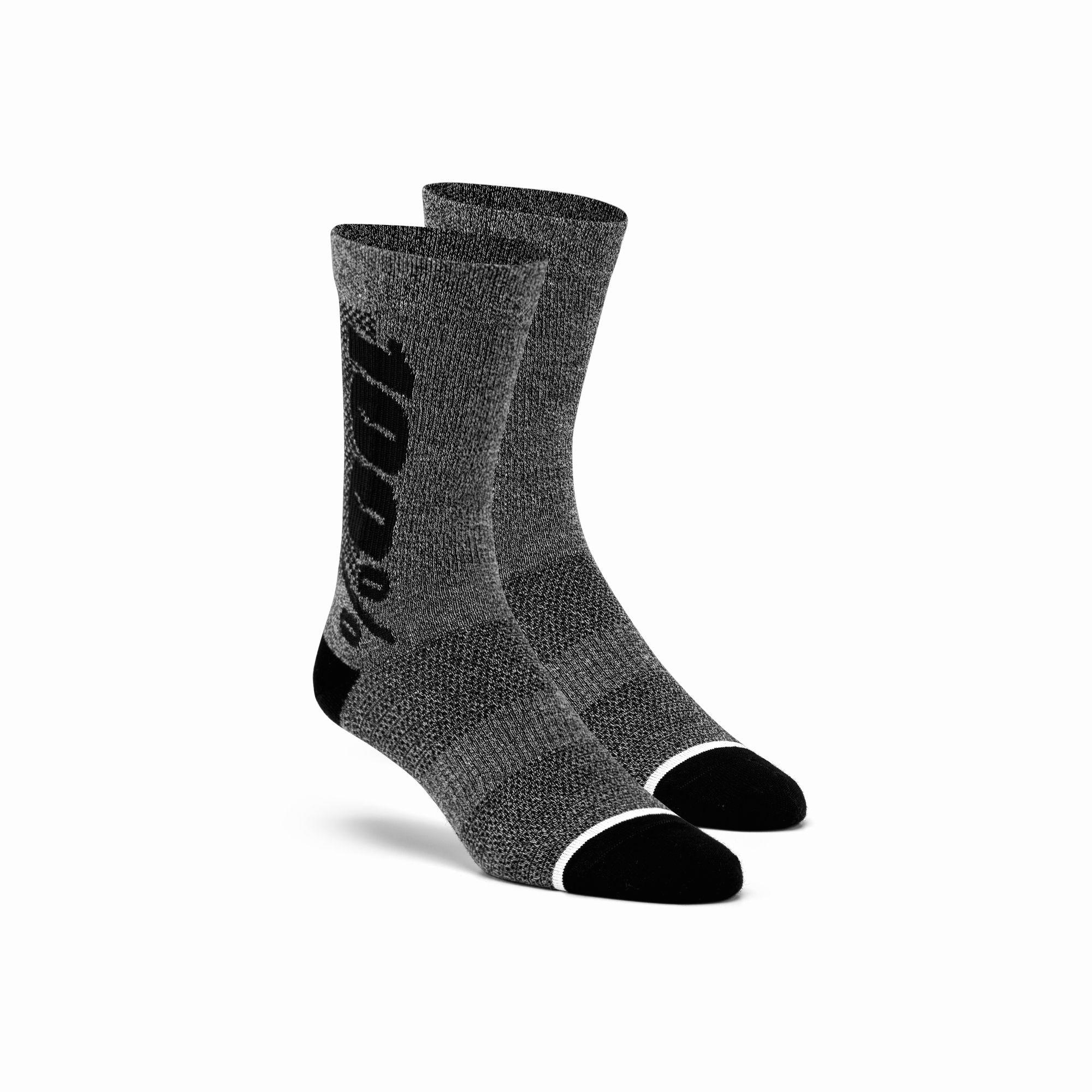 100% Rhythm Merino Wool Performance Socks Charcoal S / M