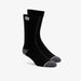 100% Solid Casual Socks Black S/M