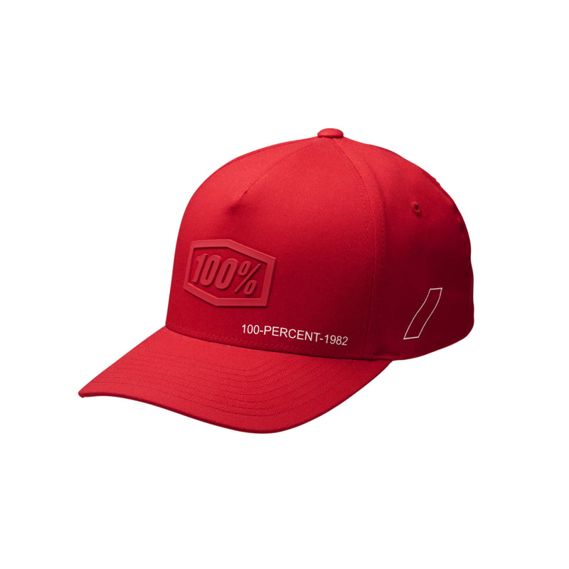 100% Shadow Flexfit Hat (Large/X-Large) (Red
