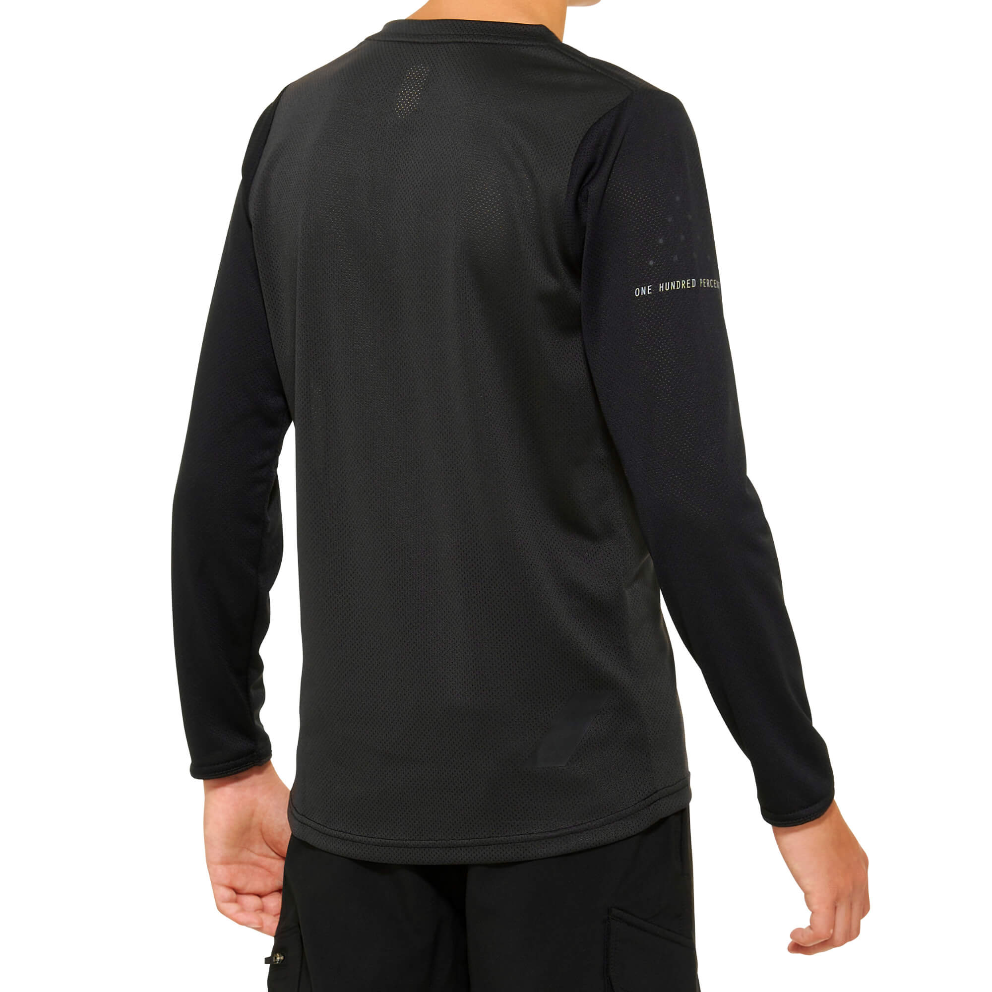 100% Ridecamp Youth Long Sleeve Jersey 2022 Black / Charcoal S
