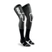 100% REV MX Knee Brace Socks Black / White L/XL