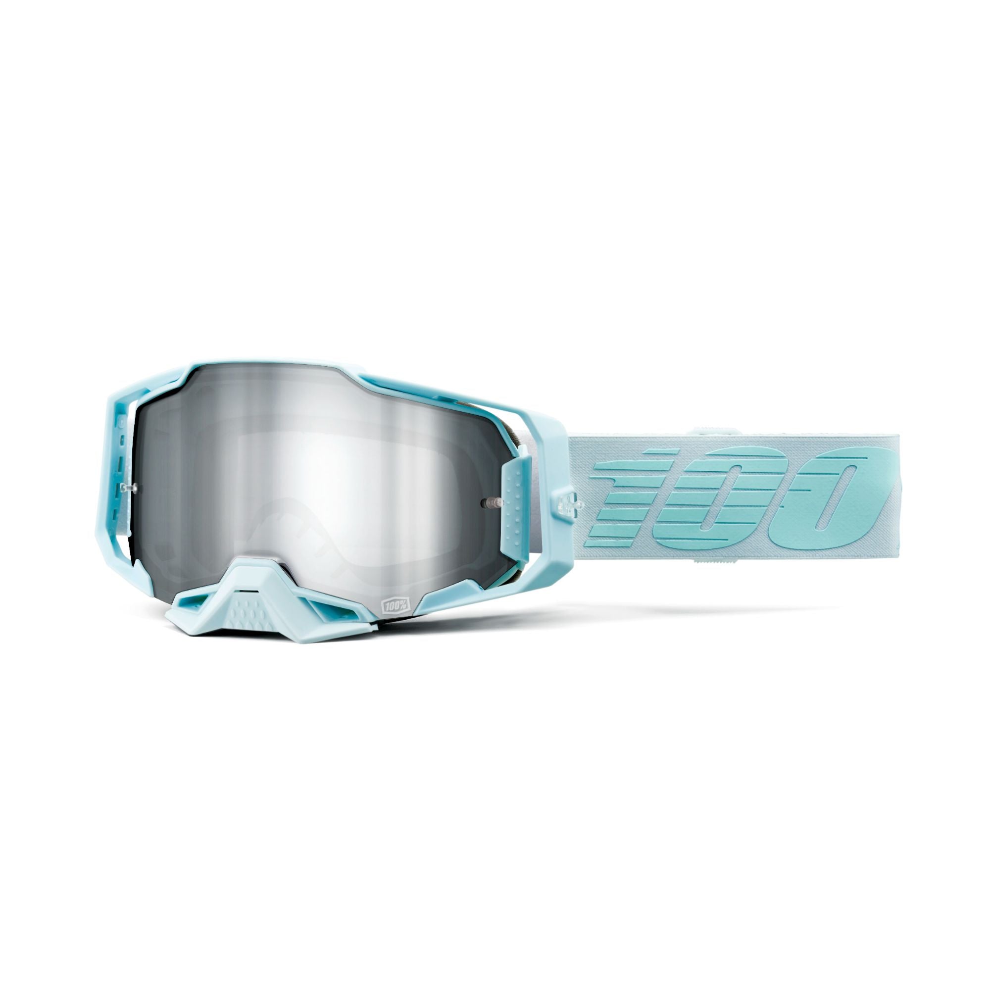 100% ARMEGA Premium Protective Goggle (Fargo - Mirror Silver Flash Lens