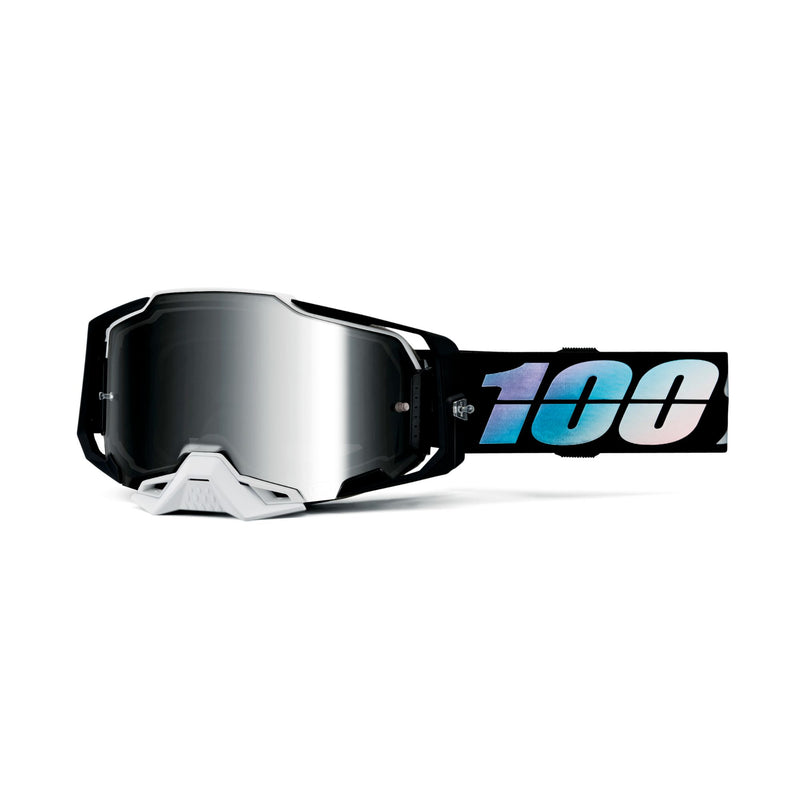 100% ARMEGA Premium Protective Goggle (Krisp - Mirror Silver Lens
