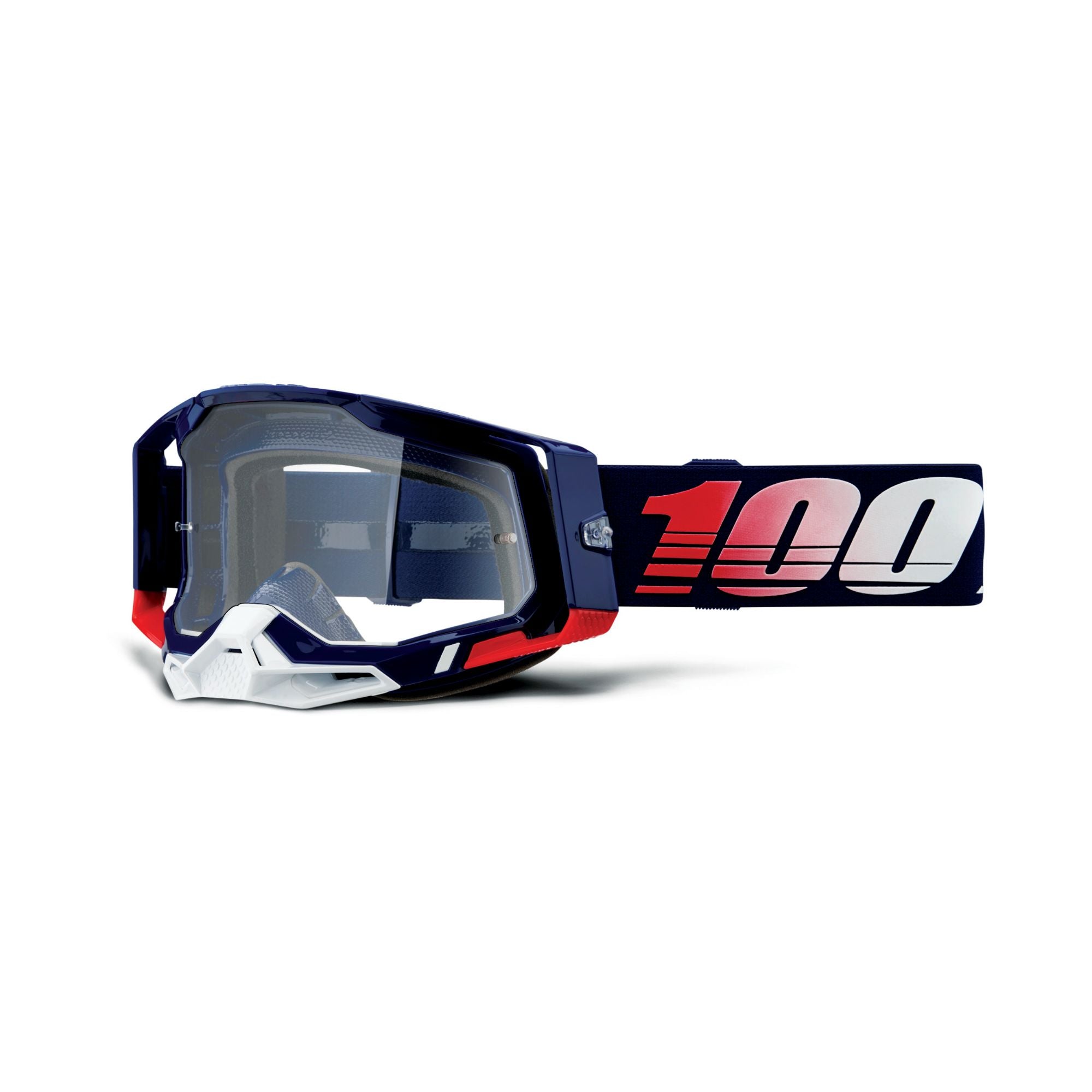 100% Racecraft 2 Goggle Republic / Clear Lens