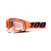 100% Racecraft 2 Goggle Coral / Clear Lens