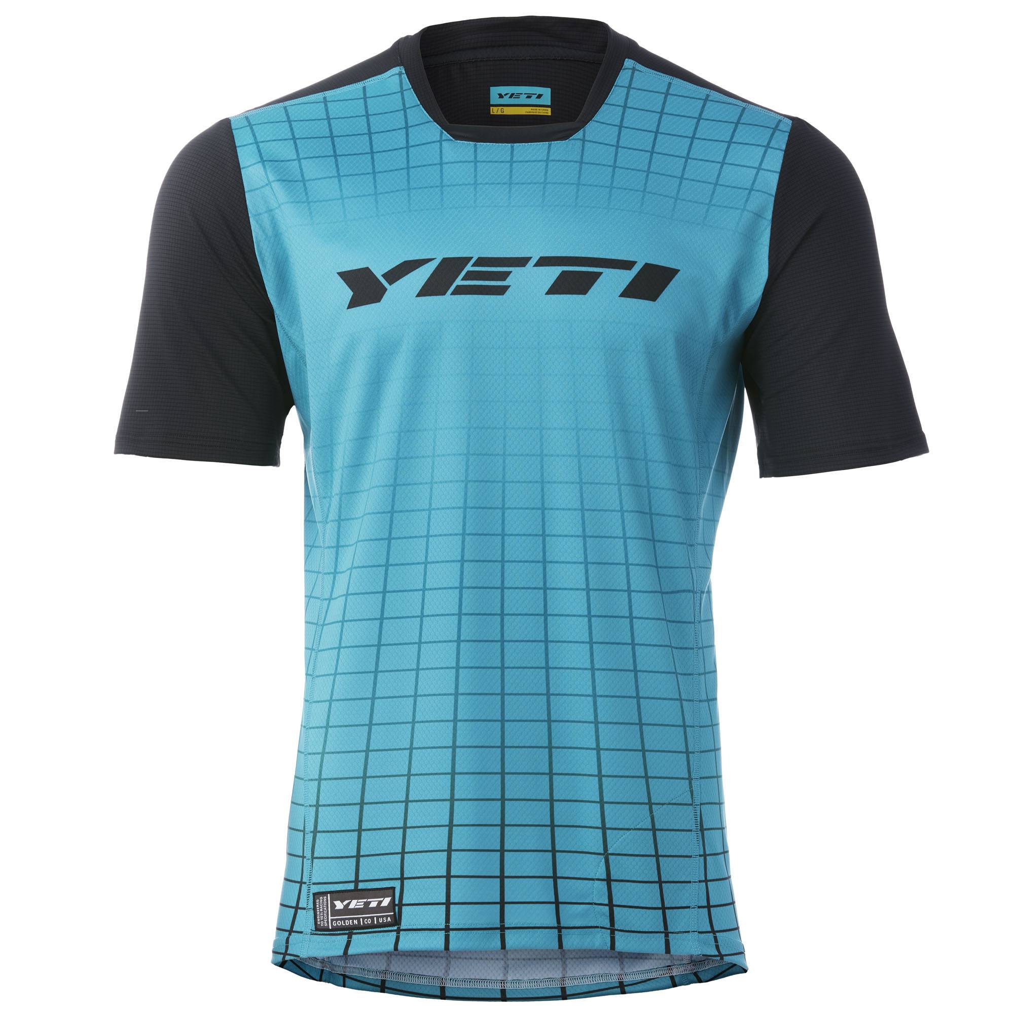 Yeti Enduro Jersey Turquoise Digital Void L