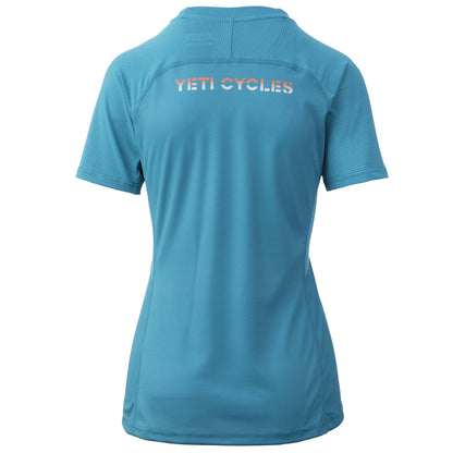 Yeti Enduro Women's Jersey 2022 Turquoise Yeti Melt L
