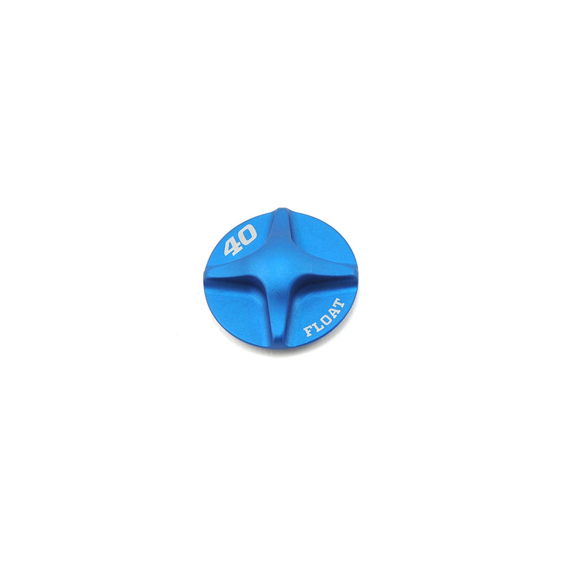 (T) Federteile: 2014 40 FLOAT Air Topcap, Al, Blue Ano (Dichtung 029-03-008 zu diesem Teil hinzufügen