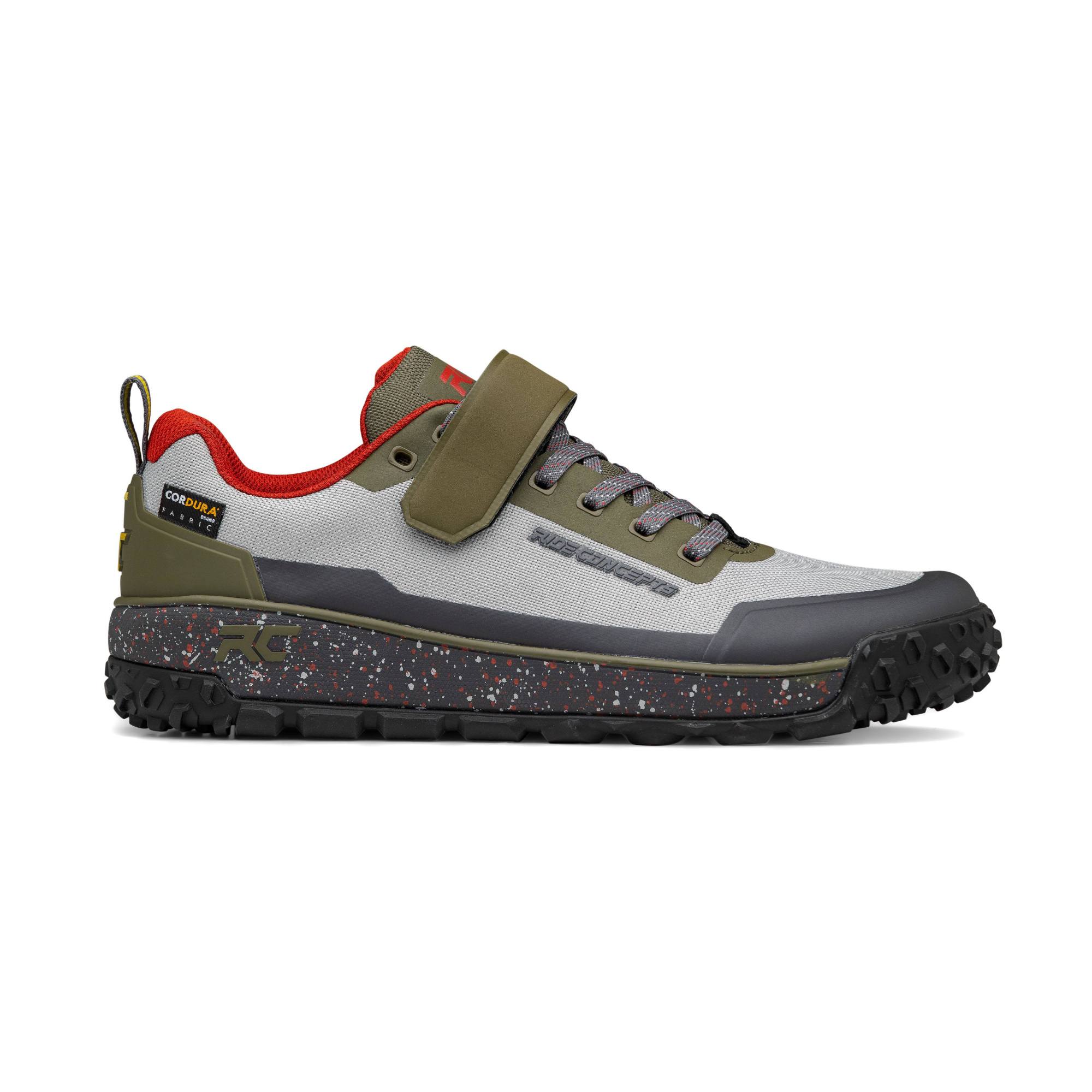 Ride Concepts Tallac Clip Shoes Grey / Olive UK 7