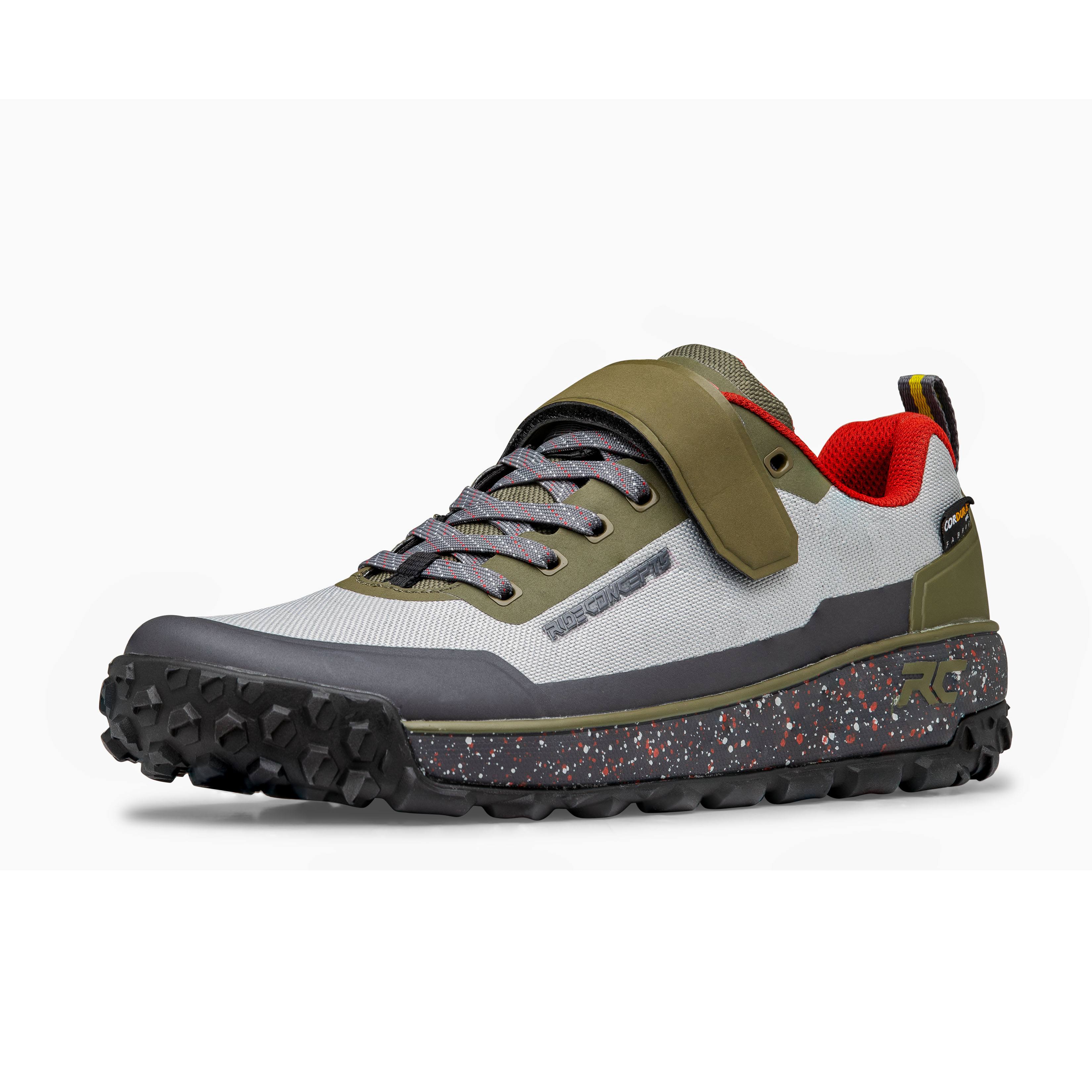 Ride Concepts Tallac Clip Shoes Grey / Olive UK 7