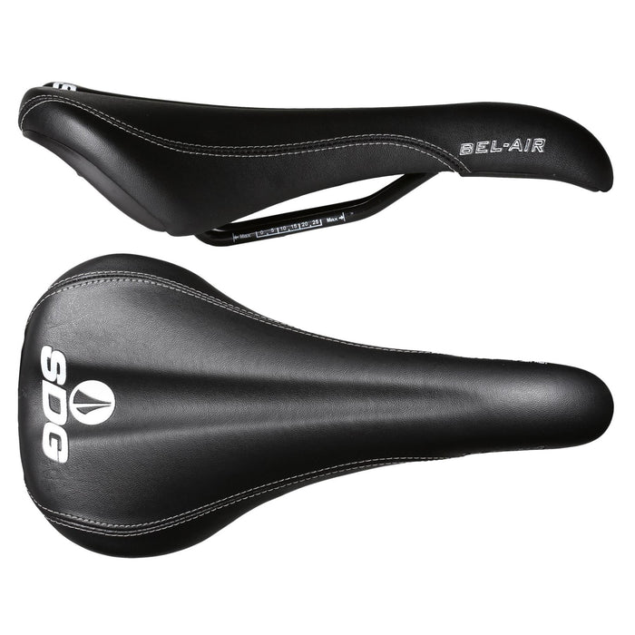 SDG Bel Air Steel Rail Saddle Black