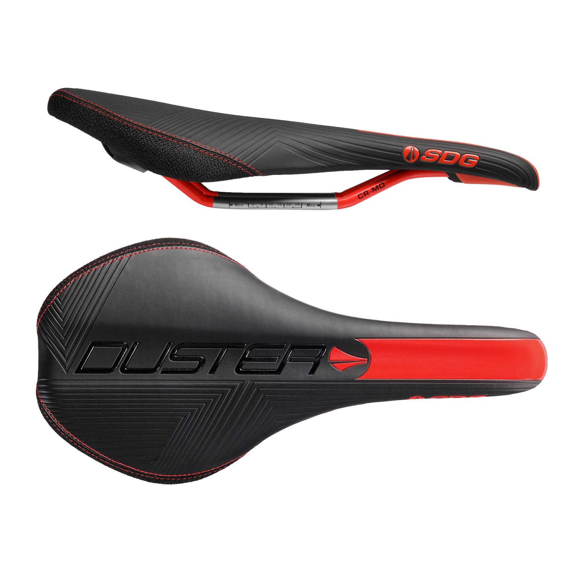 SDG Duster Mtn P Cro-Mo Rail Saddle Black/Red