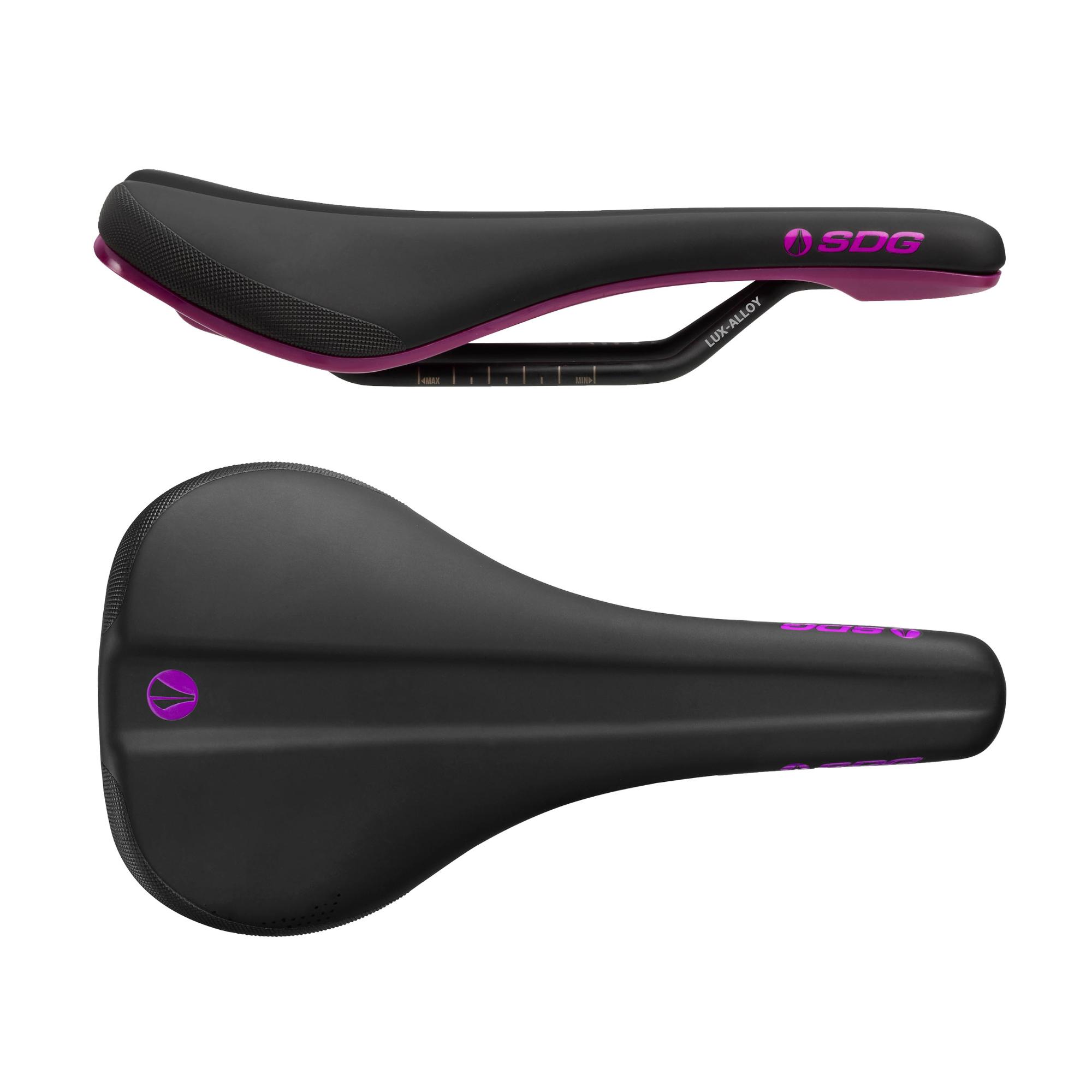 SDG Components Bel-Air V3 Lux-Alloy Mountain Bike Saddle Saddle, 260 x 140mm, Unisex, Road Gravel Bicycle Seat 236g