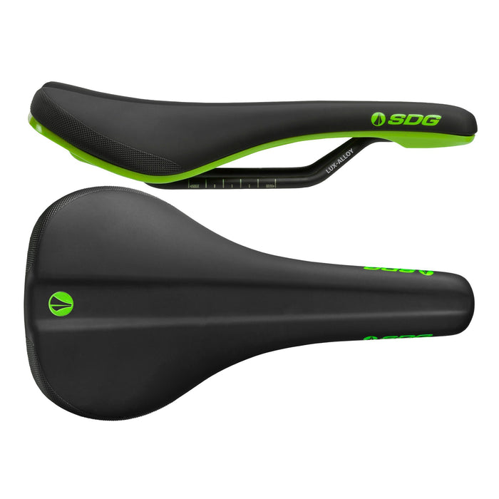 SDG Components Bel-Air V3 Lux-Alloy Mountain Bike Saddle Saddle, 260 x 140mm, Unisex, Road Gravel Bicycle Seat 236g