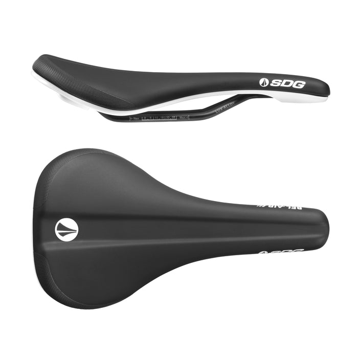 SDG Components Bel-Air V3 Lux-Alloy Mountain Bike Saddle Saddle, 260 x 140mm, Unisex, Road Gravel Bicycle Seat 236g