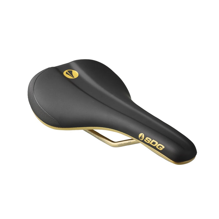 SDG Components Bel-Air V3 Lux-Alloy Mountain Bike Saddle Saddle, 260 x 140mm, Unisex, Road Gravel Bicycle Seat 236g