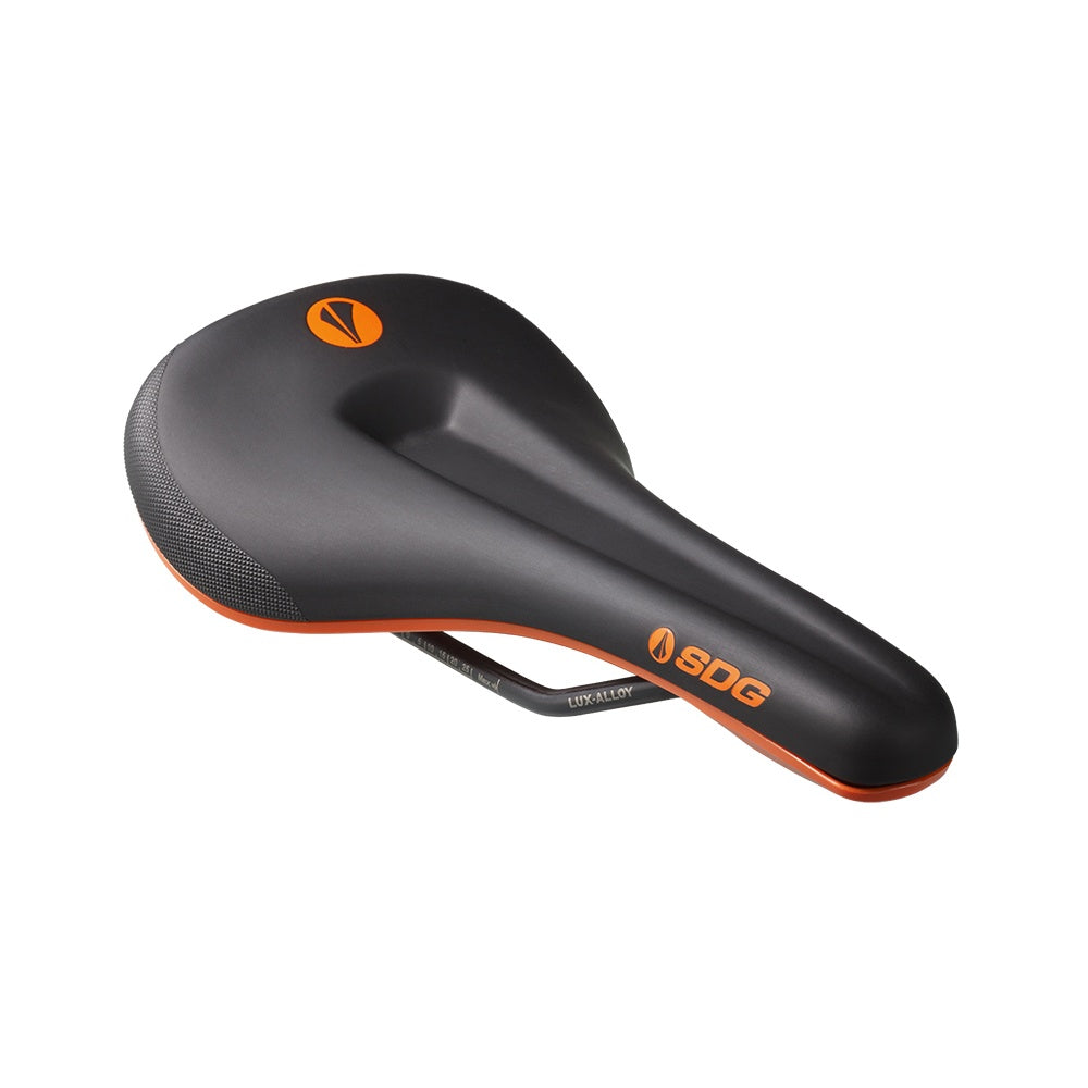 SDG Bel Air V3 Max Lux-Alloy Saddle Black / Orange