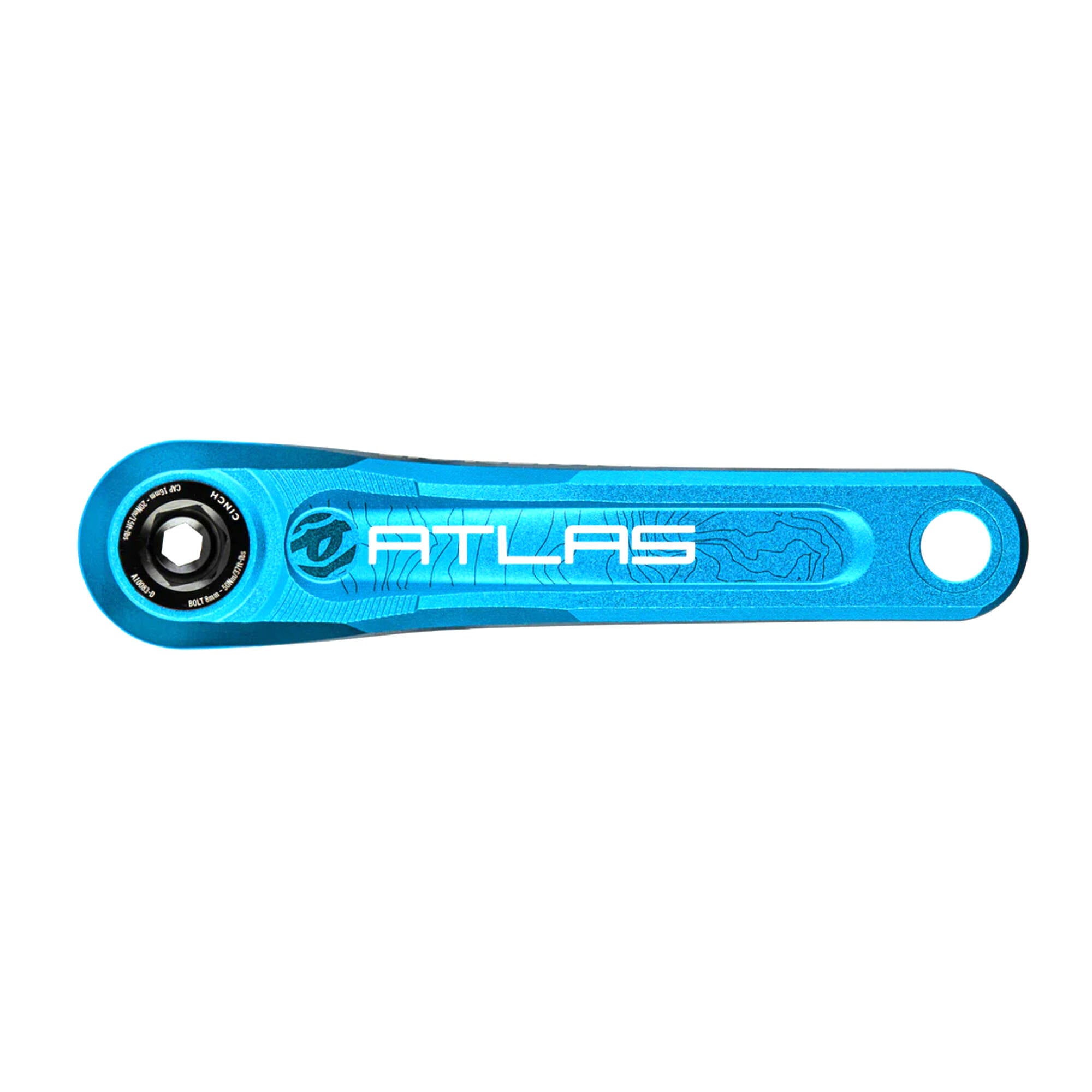 ATLAS Kurbeln - 83mm - 165 - blau (ohne Gehäuse