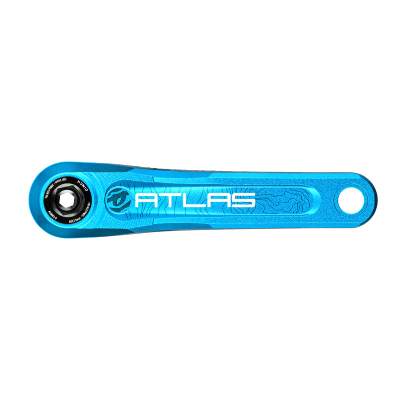 ATLAS Kurbeln - 83mm - 165 - blau (ohne Gehäuse