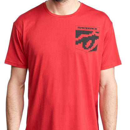 Race Face 8 Bit Pocket Short Sleeve T-Shirt 2020 Red L