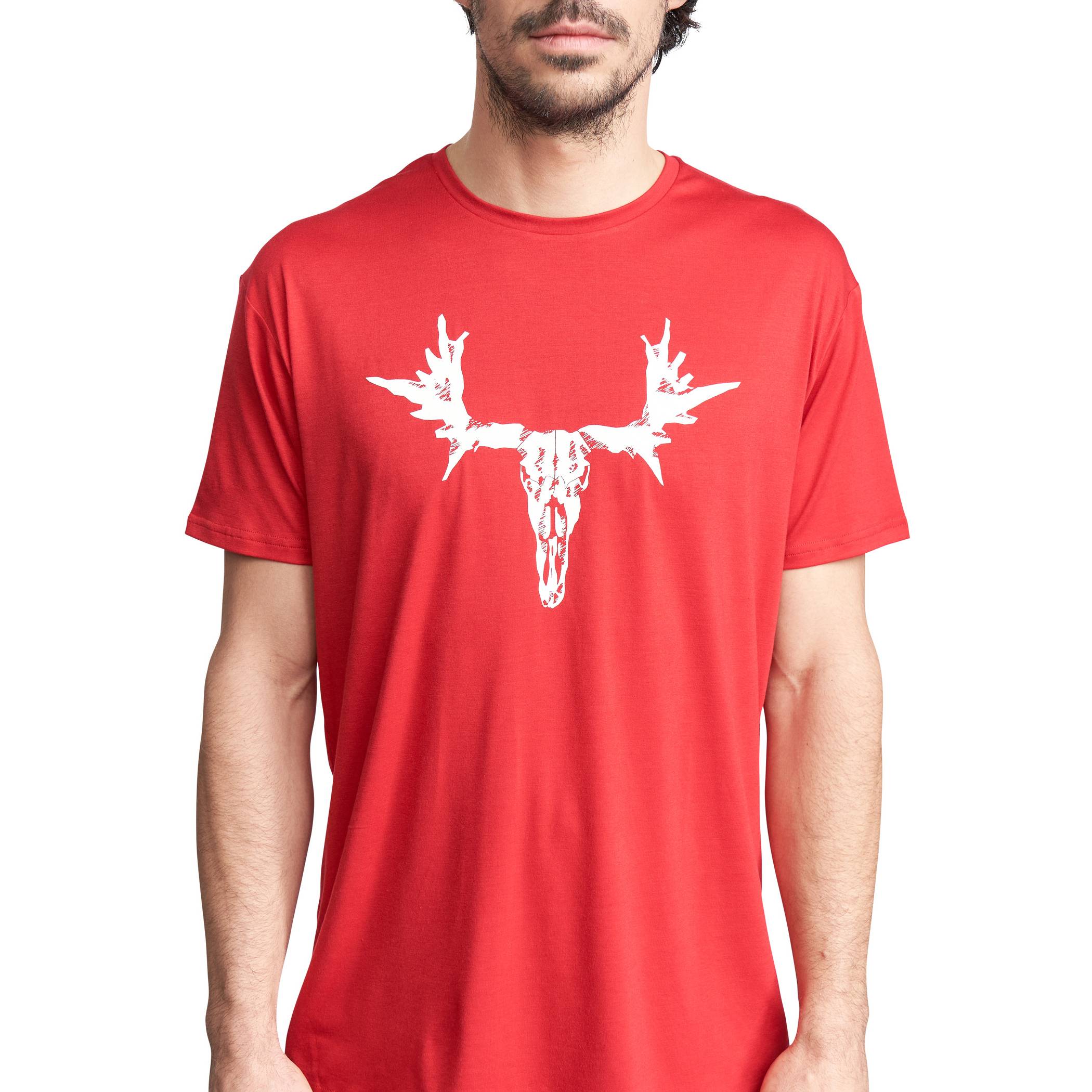 Race Face Moose Short Sleeve T-Shirt 2020 Red L