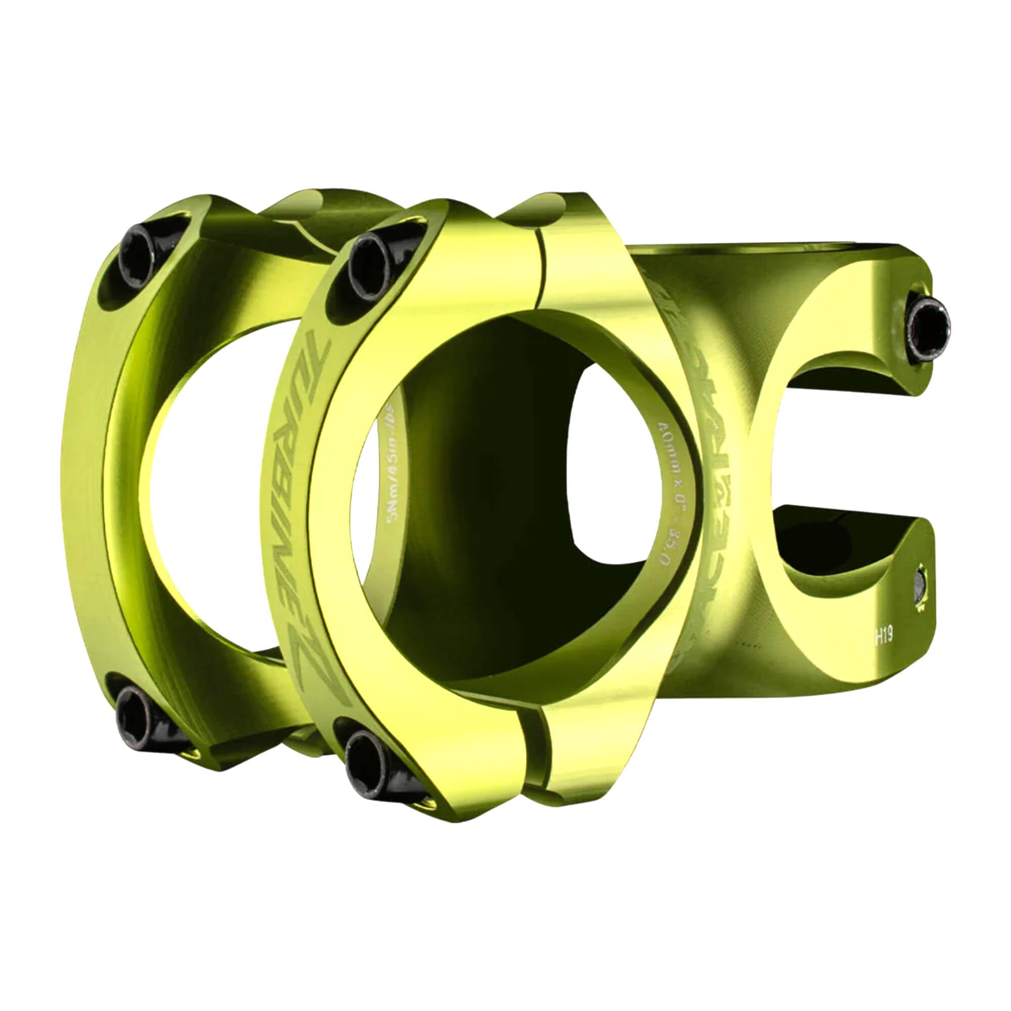RaceFace, Potence TURBINE-R 35-32mm x 0° -vert Unisex adulto, Blu, 35x32mm