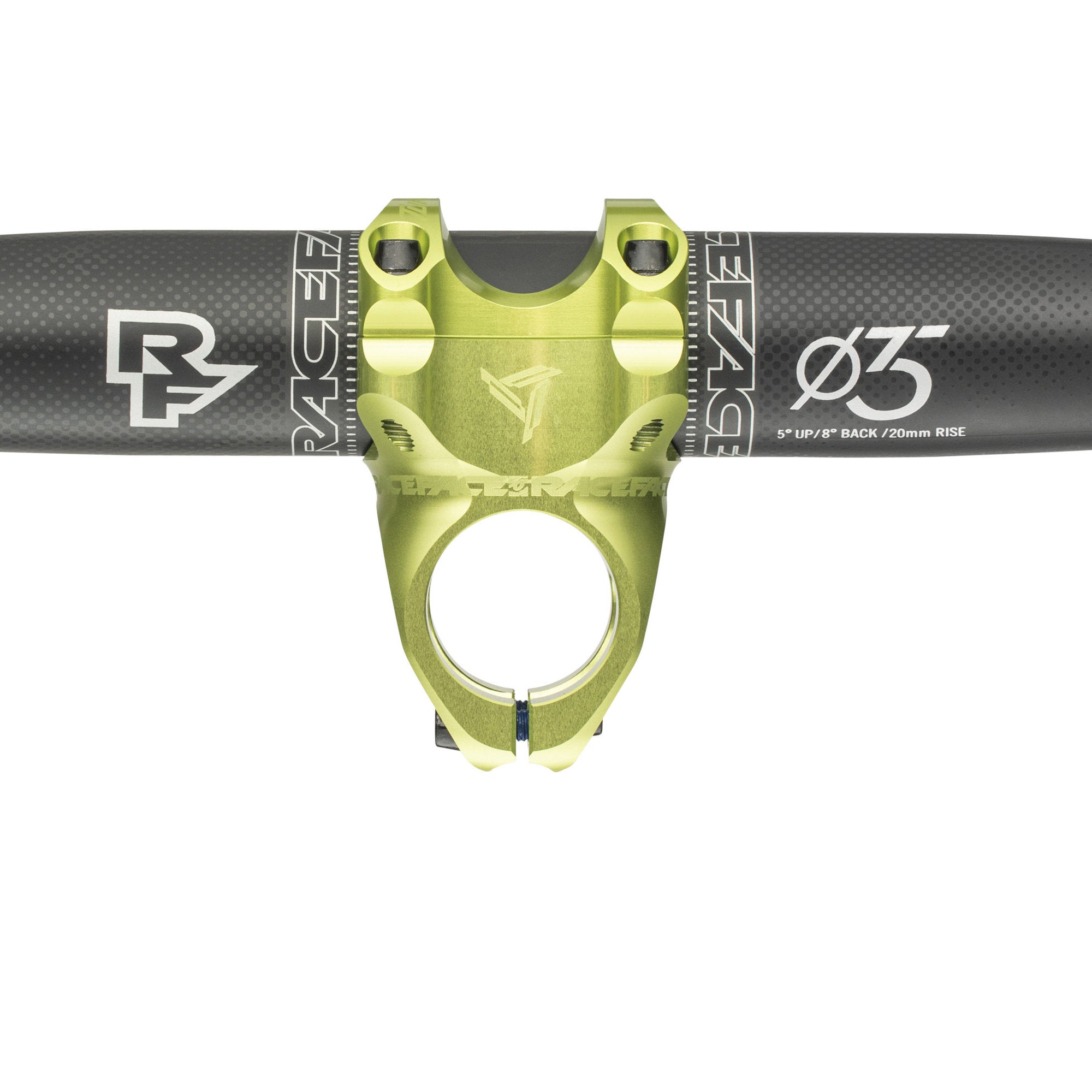 RaceFace, Potence TURBINE-R 35-32mm x 0° -vert Unisex adulto, Blu, 35x32mm