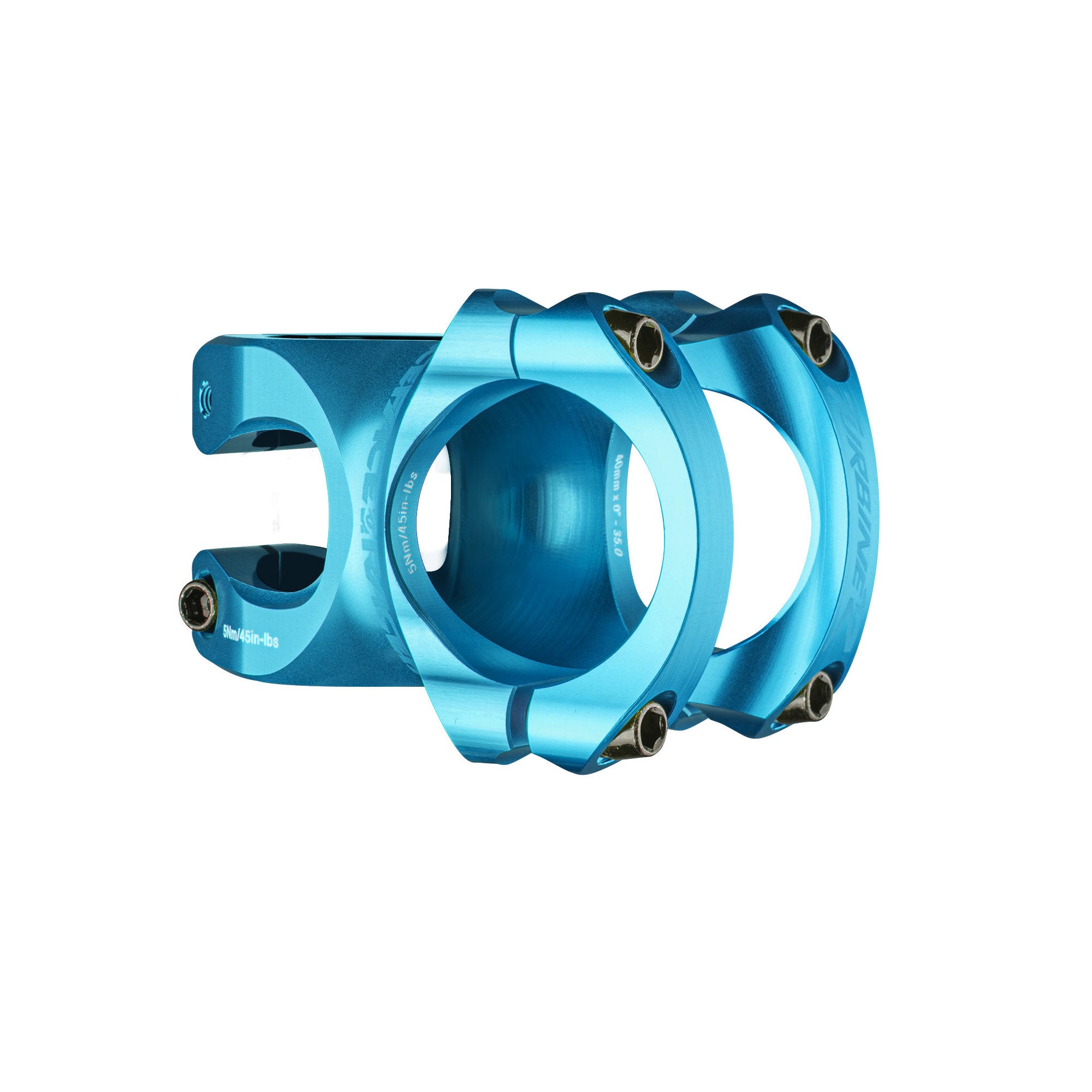 Race Face Turbine R 35 Stem 40 x 0 Silver Turquoise