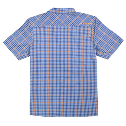 FOX Shop Shirt Orange / Blue Plaid L