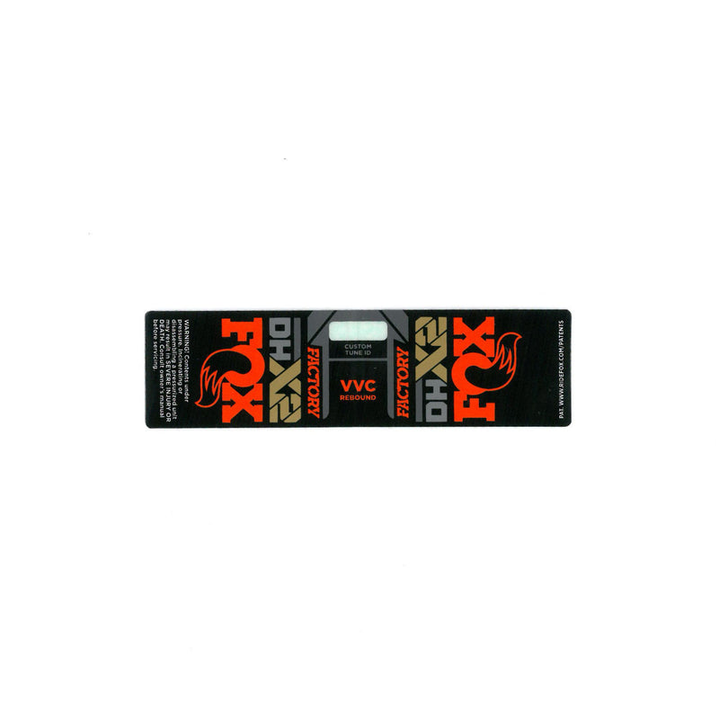 FOX Shock DHX2 Factory Resey Decal 2021