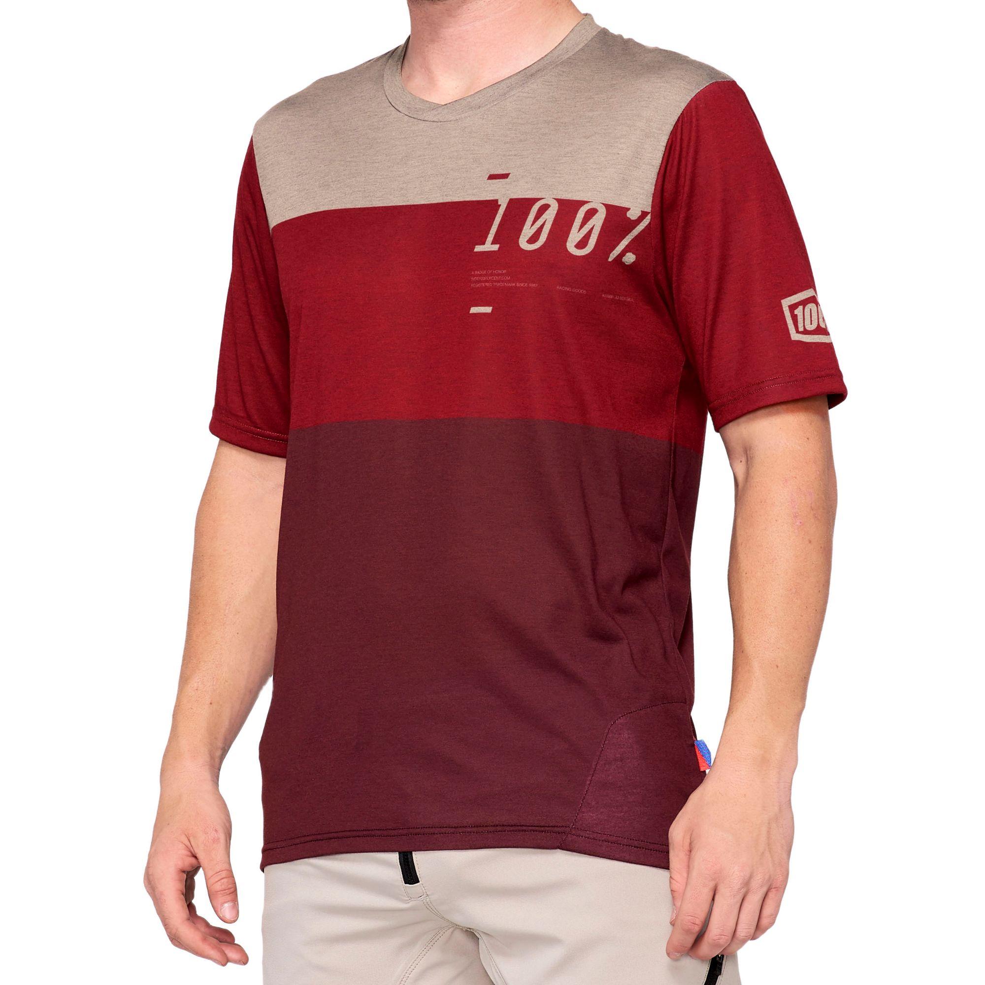 100% Airmatic Jersey Brick / Dark Red M