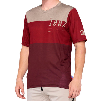 100% Airmatic Jersey Brick / Dark Red M