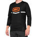 100% Airmatic ¾ Sleeve Jersey Black / Orange XL