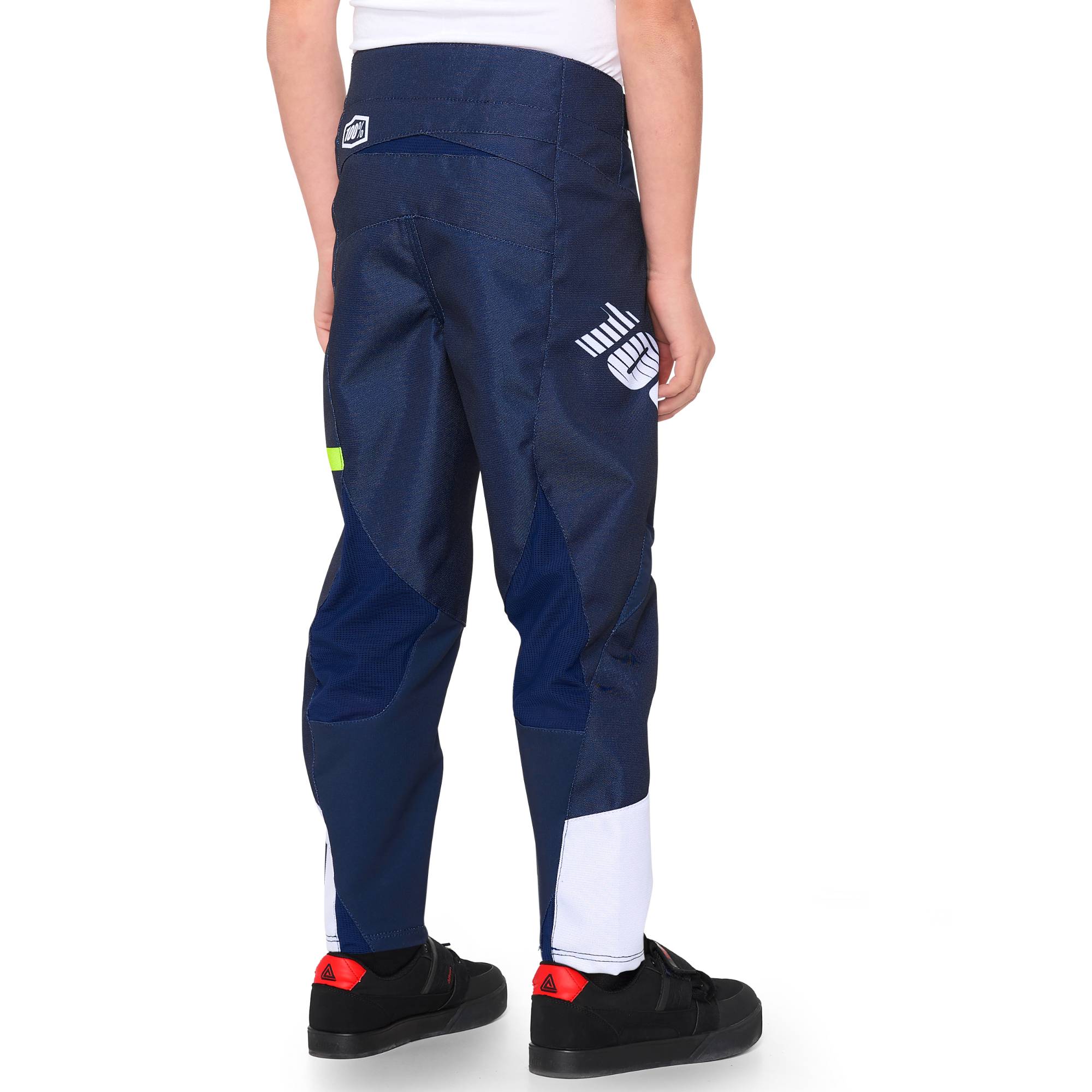 100% R-Core Youth Pants Dark Blue / Yellow 22"