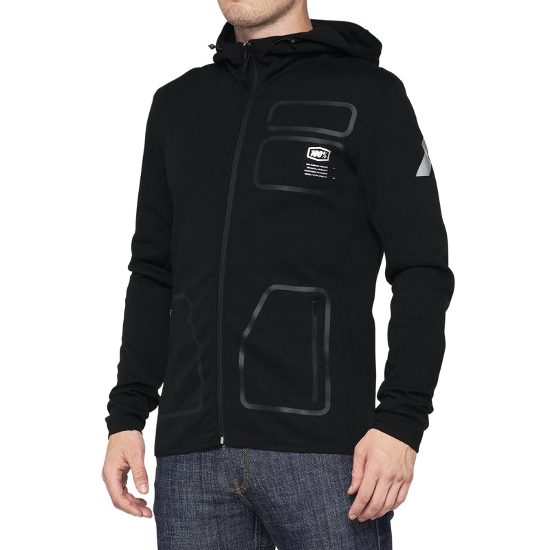 1 Unisex Zip-up Hoodie 100% Viceroy Tech Cycling