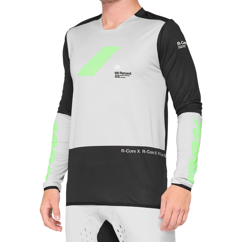 100% MTB-Jersey Langarm R-Core X Vapor/Black