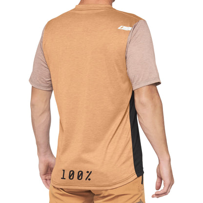 100% Airmatic Jersey Caramel/Black Maillot Unisex Adulto