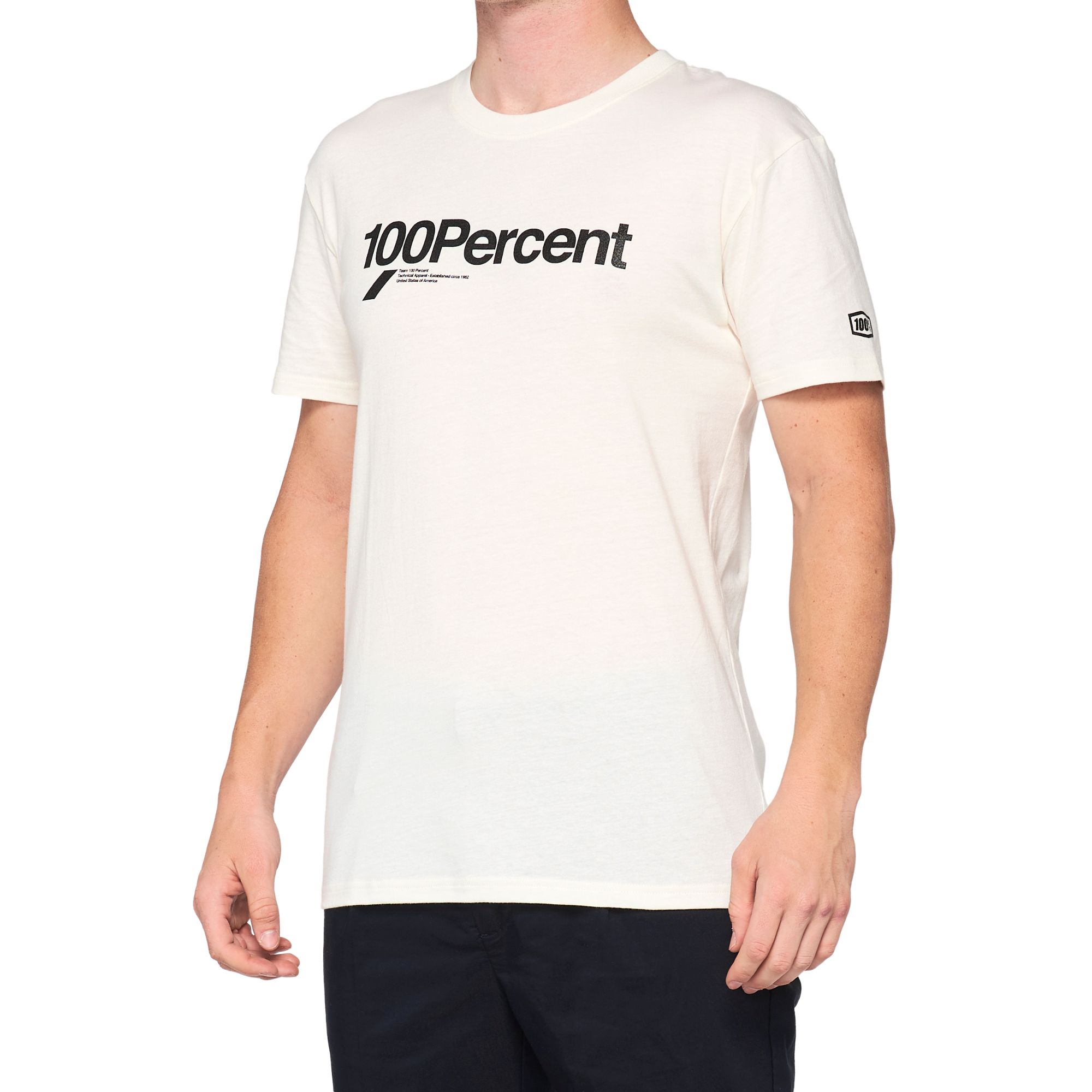 100% SCROLL Tech Tee Chalk LG