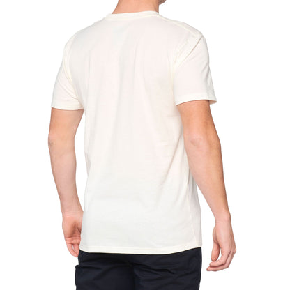 100% Herren T-Shirt Scroll Tech Tee, Chalk - Weiß, XL, HU-JER-2121