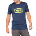 100% Cropped Tech Tee Navy SM