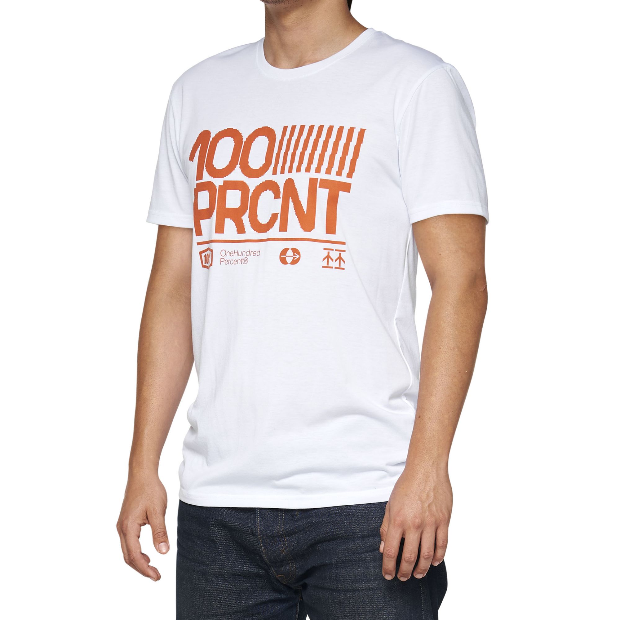 100% SURMAN Short Sleeve Tech Tee White - S