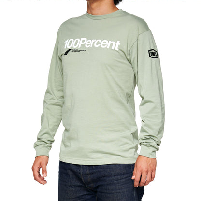 100% BILTO Long Sleeve Tee Slate Green - S