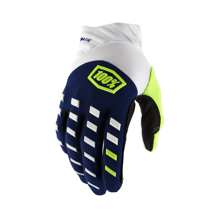 100% AIRMATIC Motocross & Mountain Biking Gloves - Durable MTB & Dirt Bike Riding Protective Gear