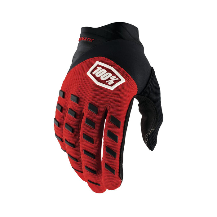 100% Airmatic Youth Gloves Red / Black S