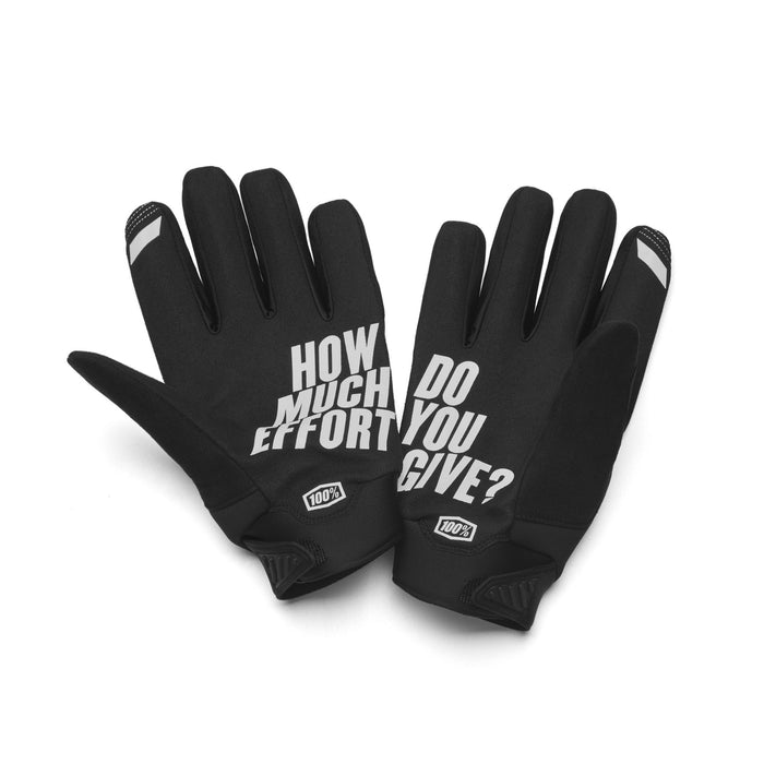 100% GUANTES BRISKER Gloves L Gloves, Adults Unisex, Black (Black