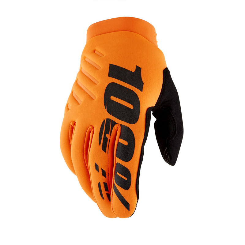 100% BRISKER Cold Weather Motocross & Mountain Bike Gloves - Warm Winter MTB & MX Powersport Racing Protective Gear