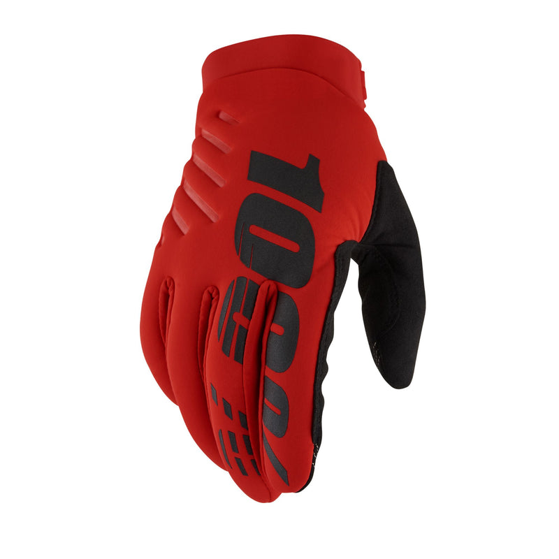 100% BRISKER Cold Weather Motocross & Mountain Bike Gloves - Warm Winter MTB & MX Powersport Racing Protective Gear