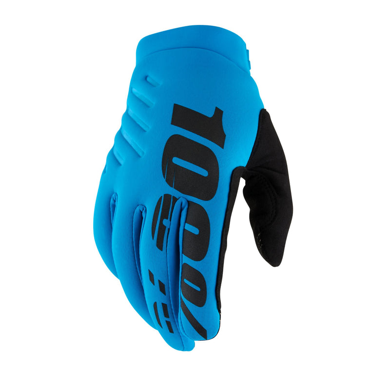 100% BRISKER Cold Weather Motocross & Mountain Bike Gloves - Warm Winter MTB & MX Powersport Racing Protective Gear