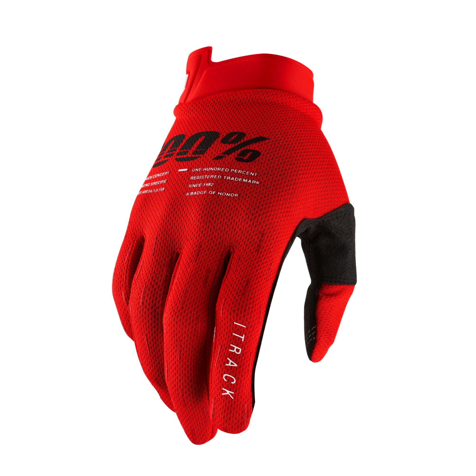 100% ITRACK Ultralight Motocross Gloves - Lightweight MX Dirt Bike & Powersport Racing Protective Gear